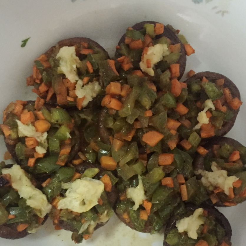 香死人的蒜烤香菇