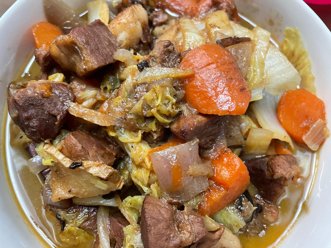 红烧羊肉炖胡萝卜