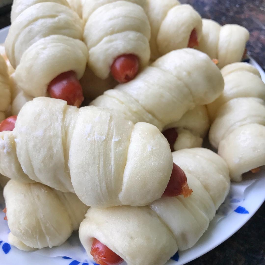 快手火腿卷～一次发酵