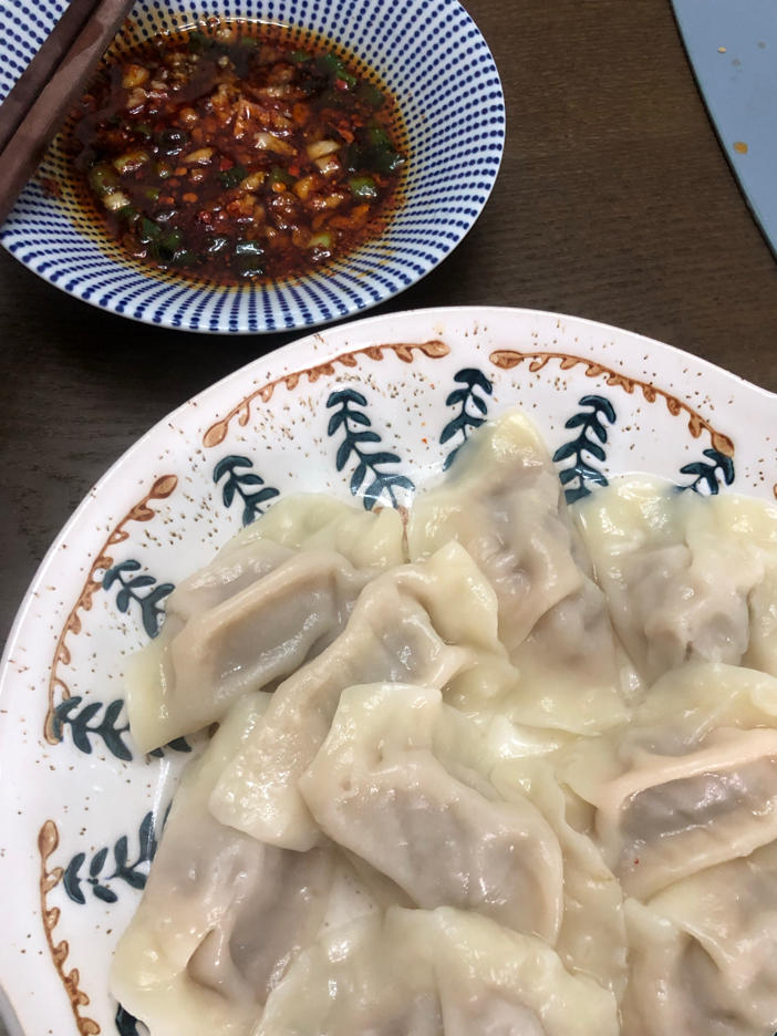 羊肉流油饺子