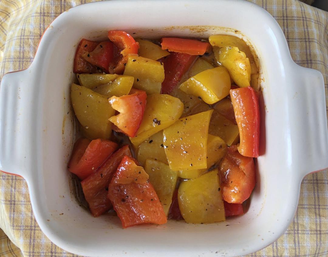 橄榄油腌甜椒的做法