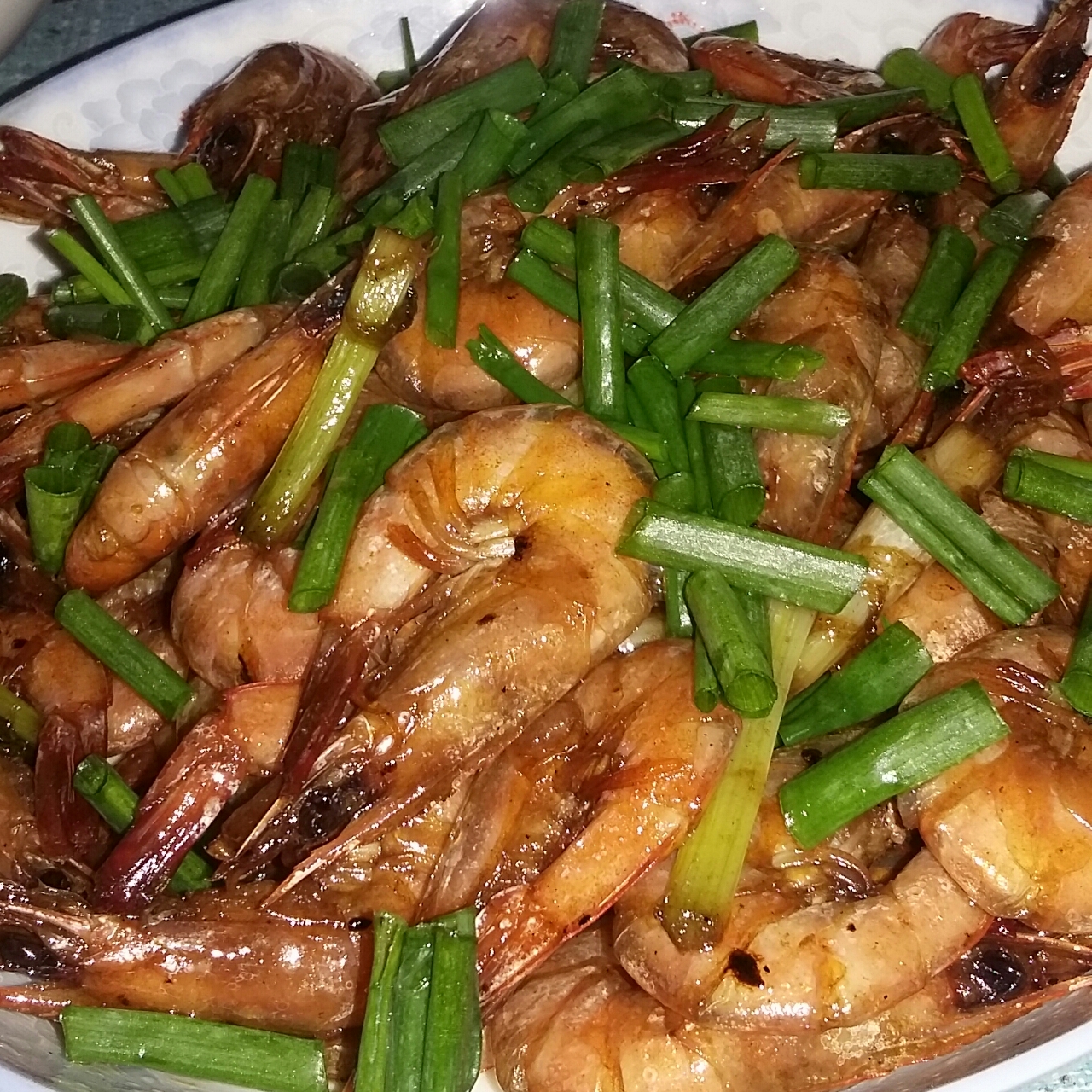油爆河虾