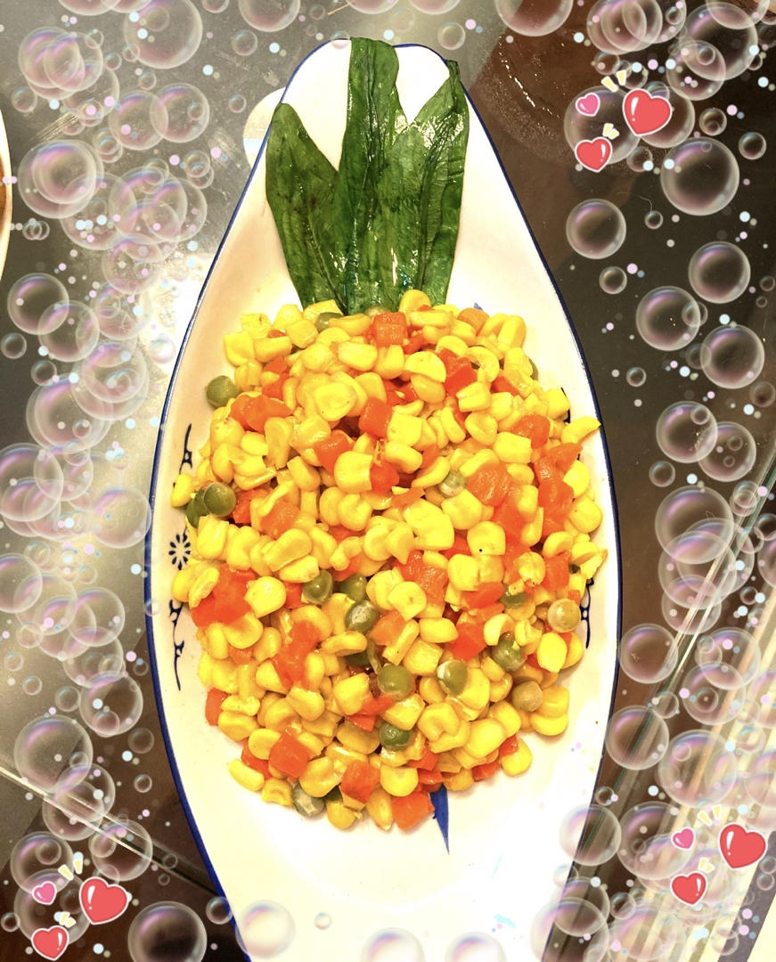 菠萝版金玉满堂（三色鸡丁）
