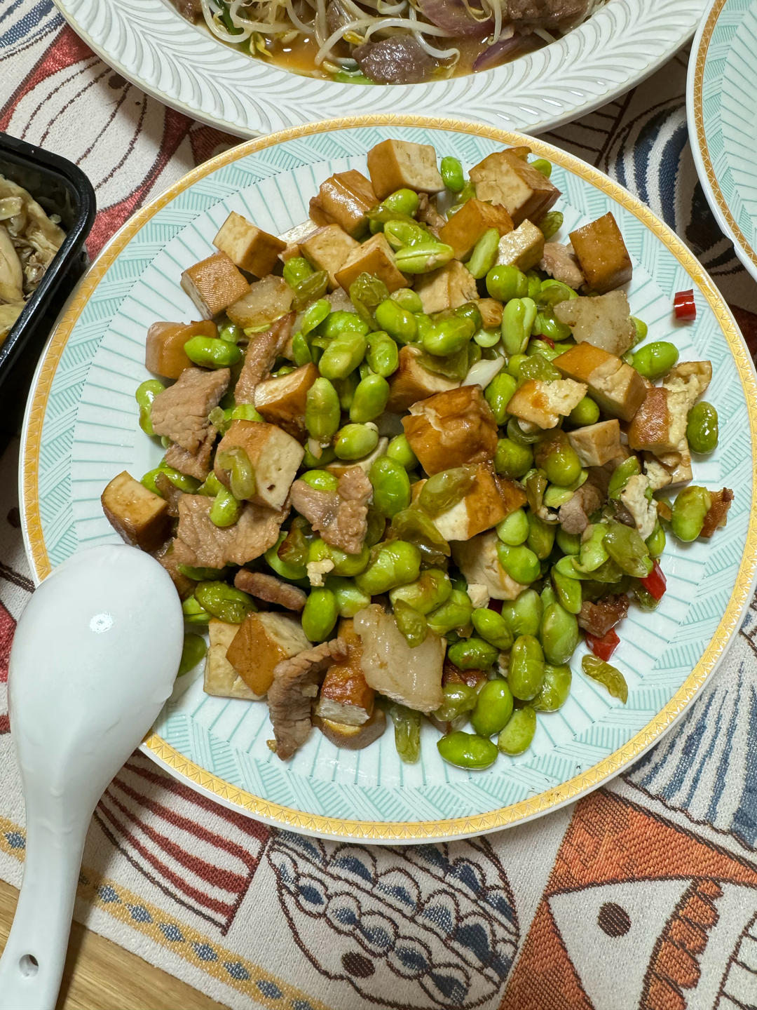 下饭家常菜‼️ 毛豆香干炒肉