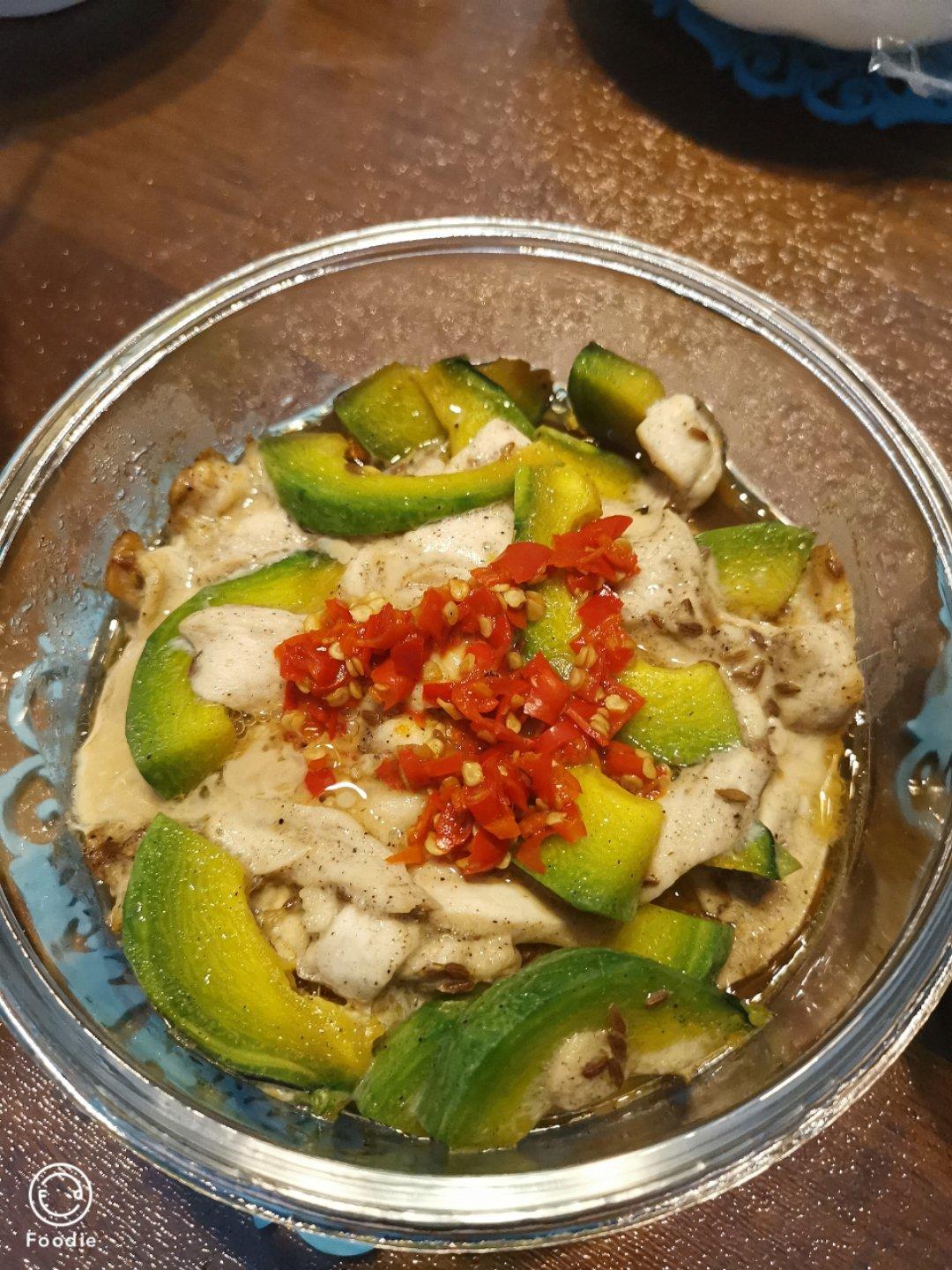 南瓜蒸鸡胸肉-营养低卡，好吃健康