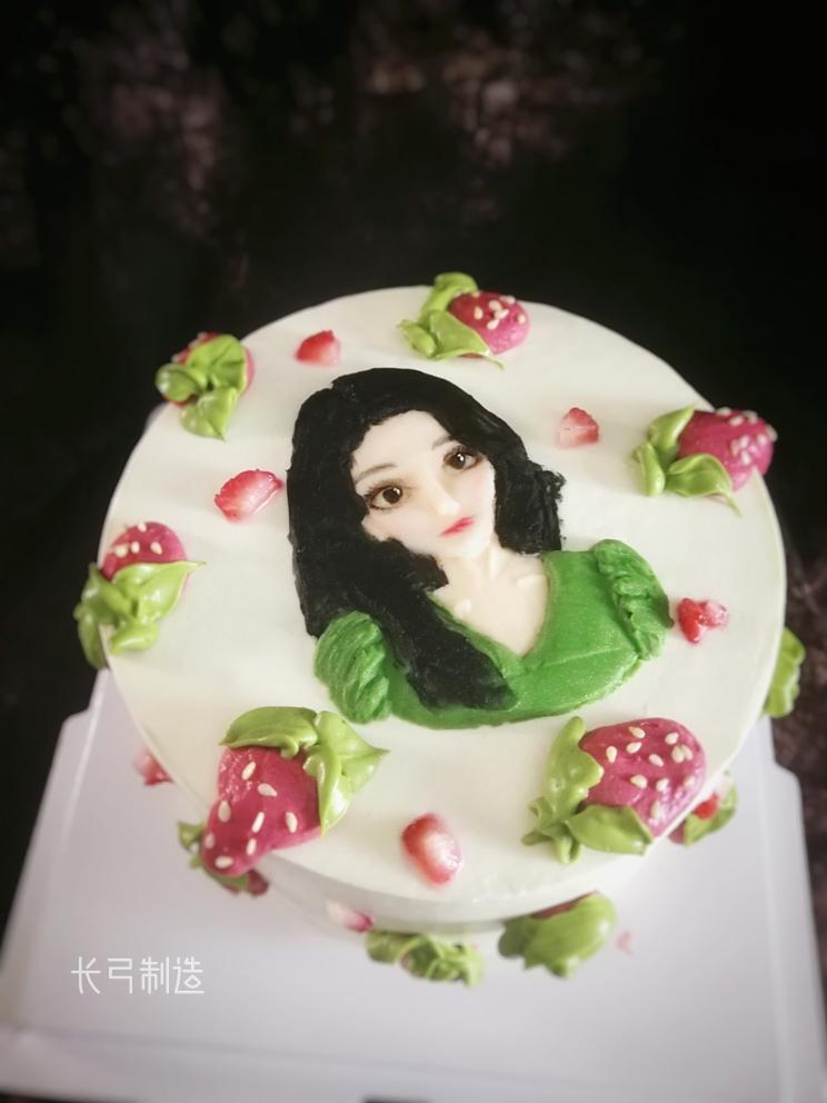 草莓小姐姐奶油蛋糕