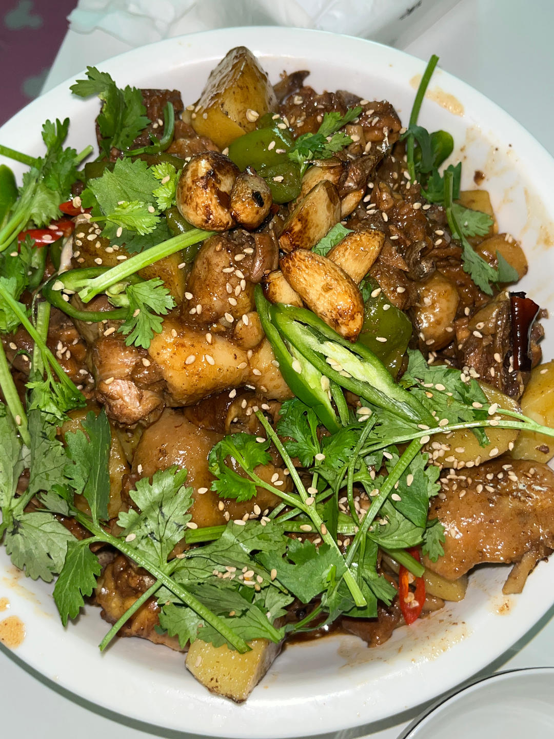 地锅鸡贴饼子