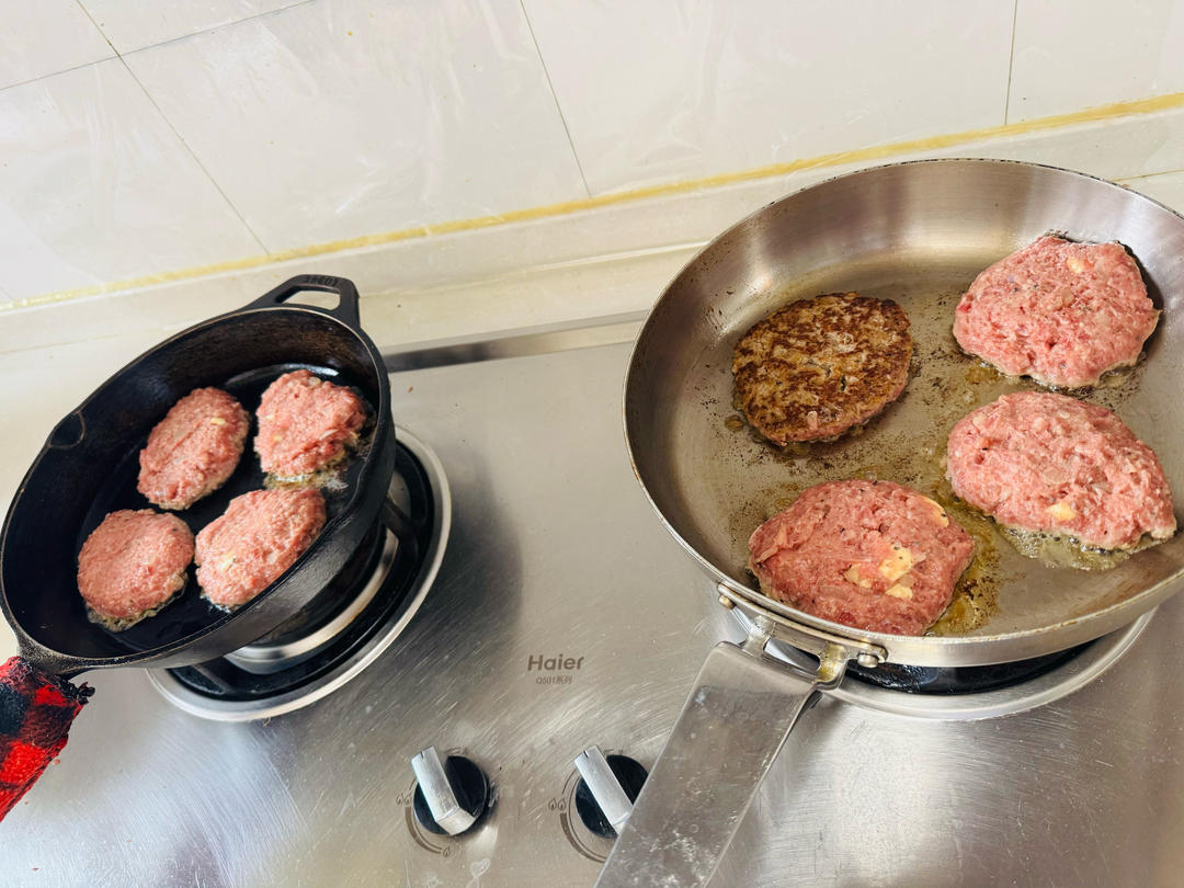 超详细汉堡牛肉饼｜附自制汉堡搭配#Healthymeals#减脂必撸16