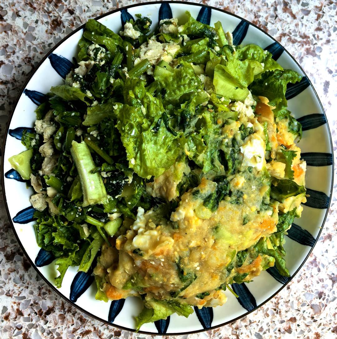 土豆 鸡蛋 生菜 沙拉