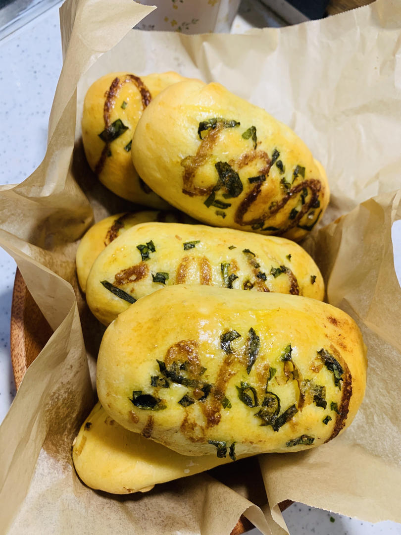 香葱火腿肉松面包