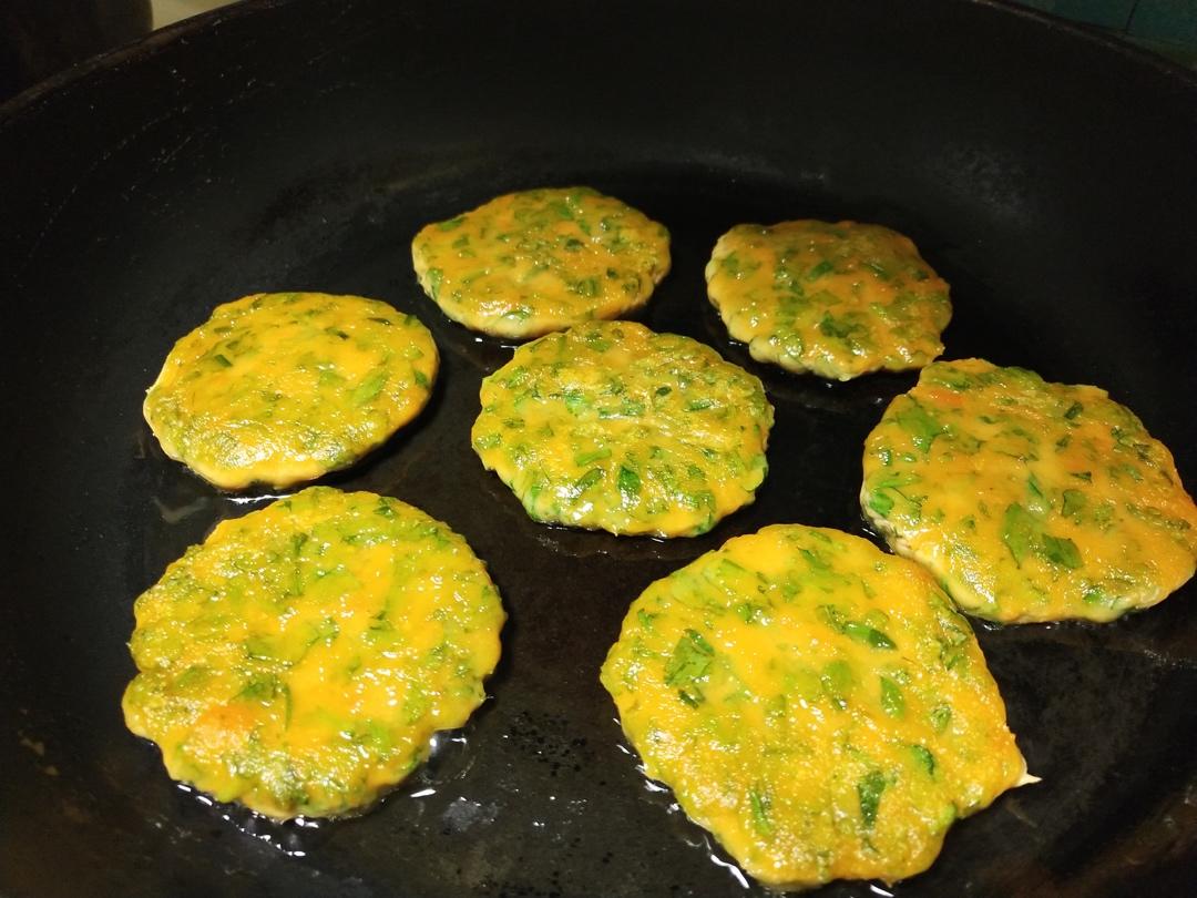 艾蒿红薯糯米饼