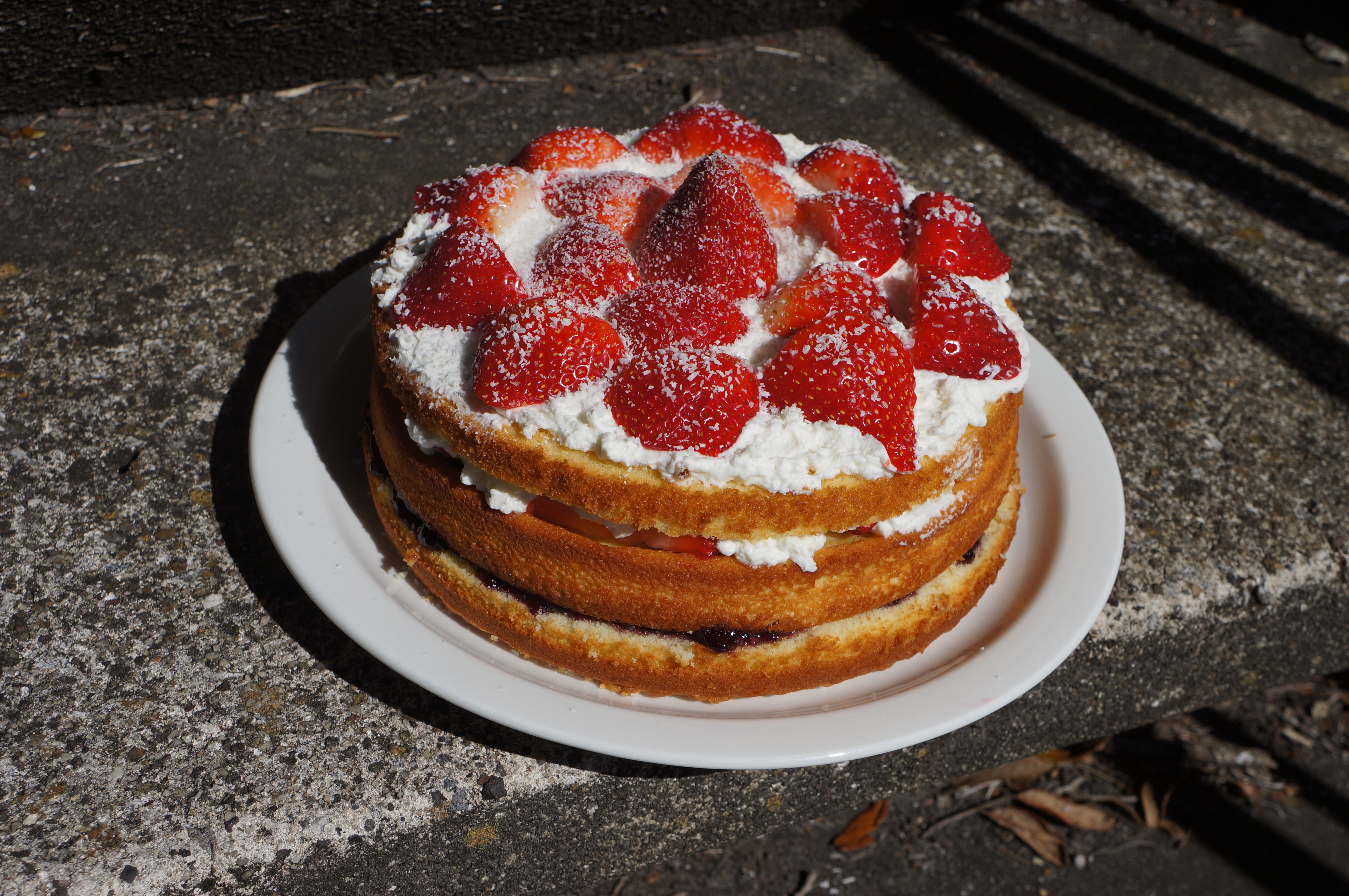 victoria sponge sandwith 维多利亚海绵三明治蛋糕