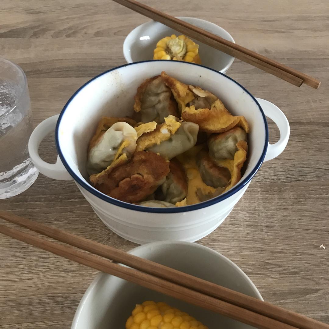 懒人快手抱蛋煎饺