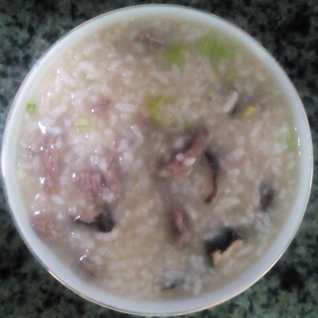 香菇牛肉粥