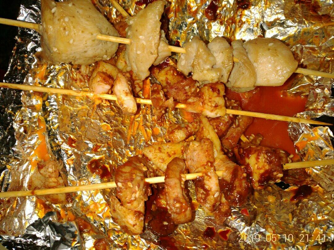 烤箱猪肉串