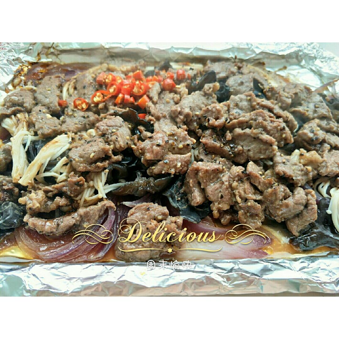 烤箱做嫩牛肉--锡纸牛肉