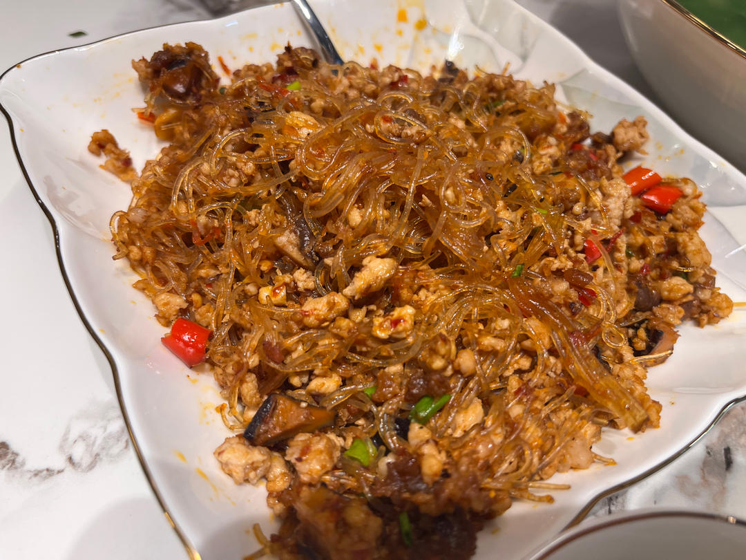 肉末炒粉丝