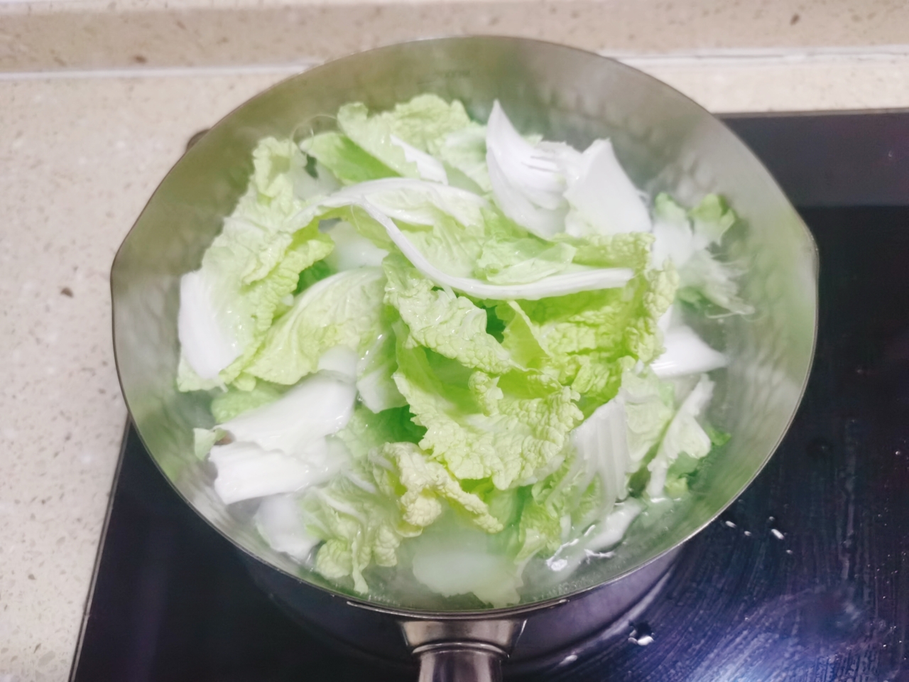 减脂期晚餐——【白菜虾滑豆腐汤】的做法 步骤7
