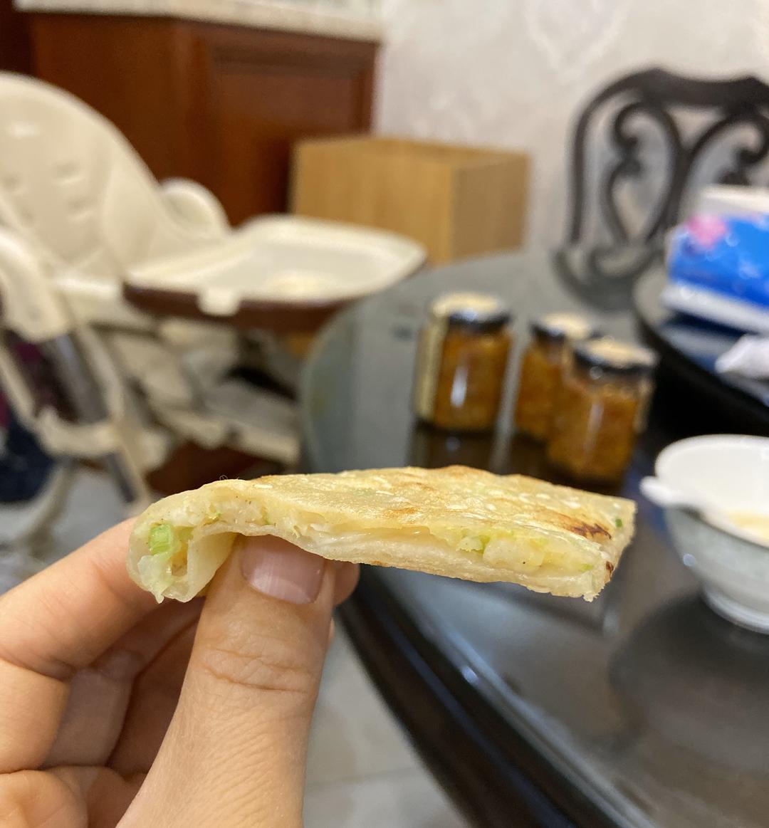 鸡茸蔬菜奶酪馅儿饼的做法 步骤6