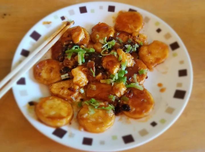 脆皮茄汁日本豆腐