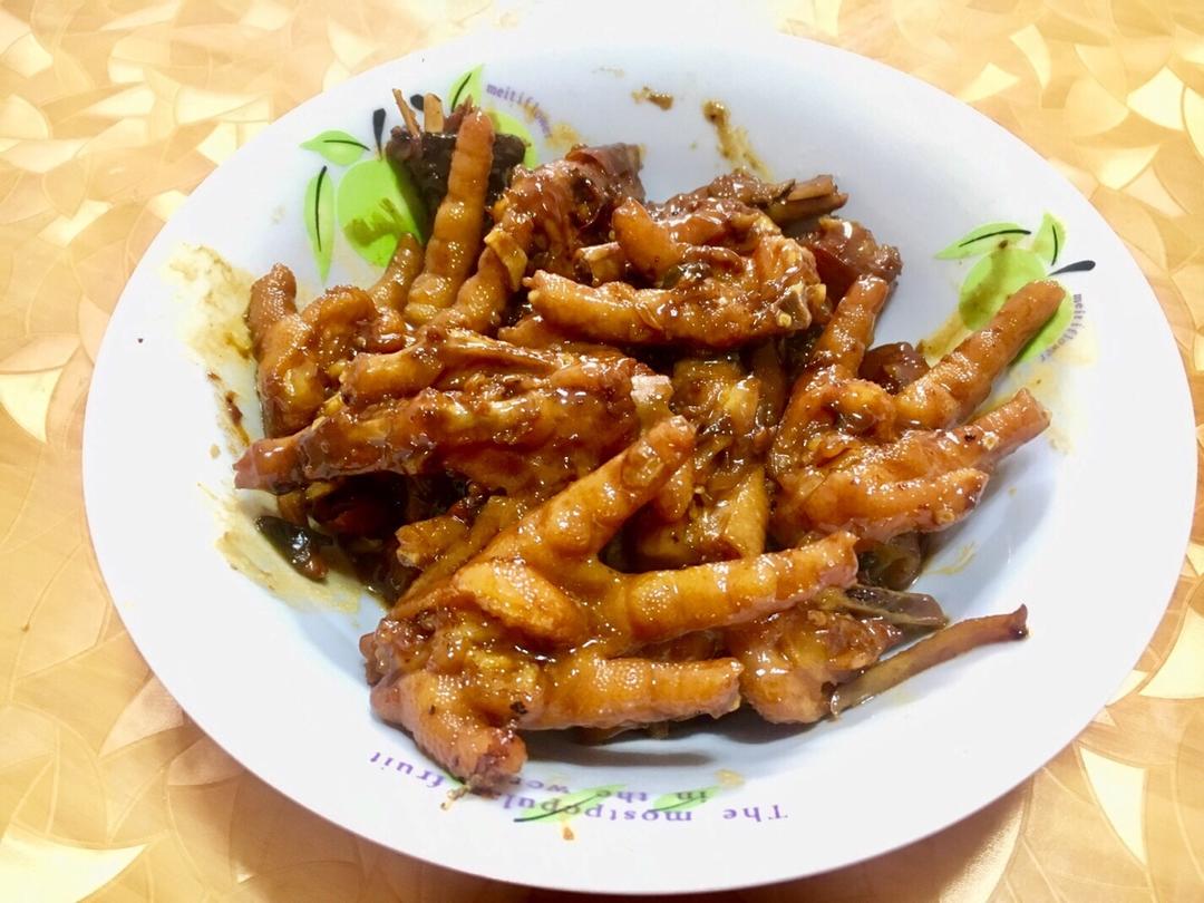 香辣烧鸡爪