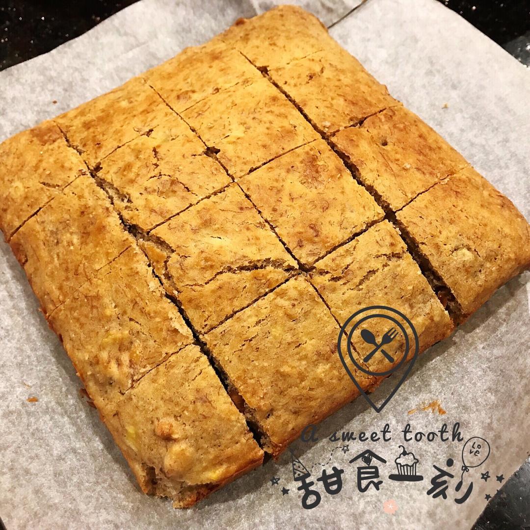 香蕉核桃蛋糕（低油少糖健康版）