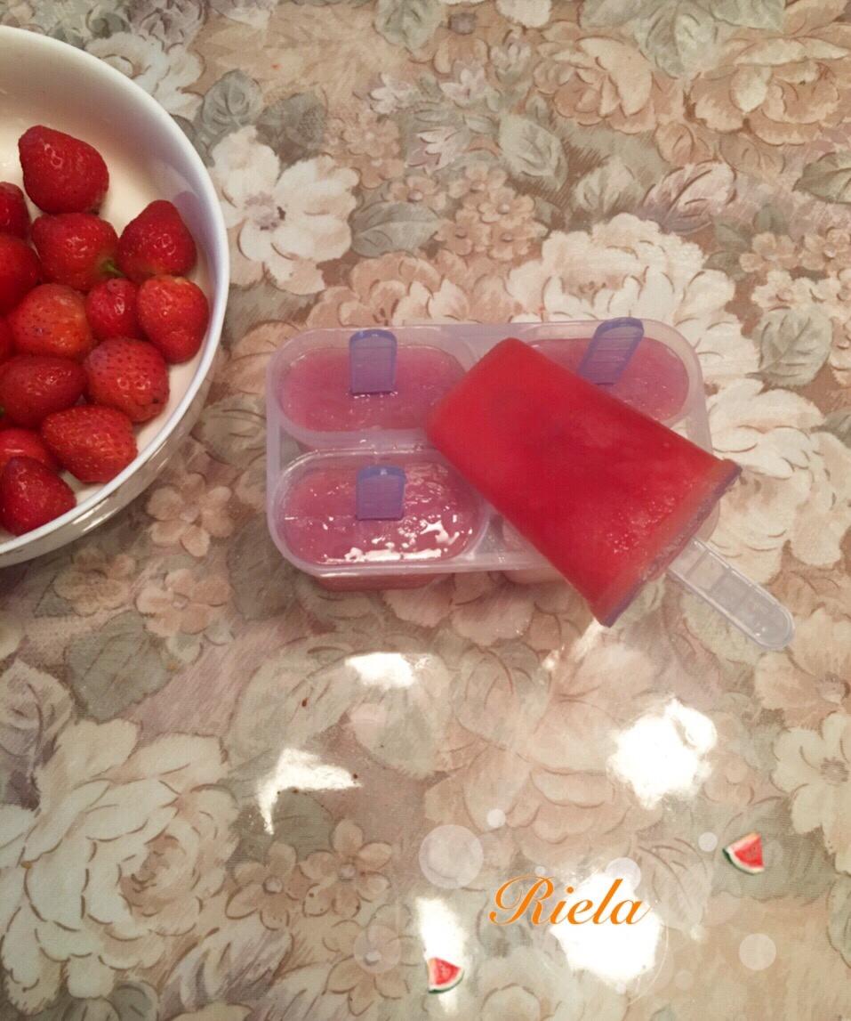自制西瓜冰棍