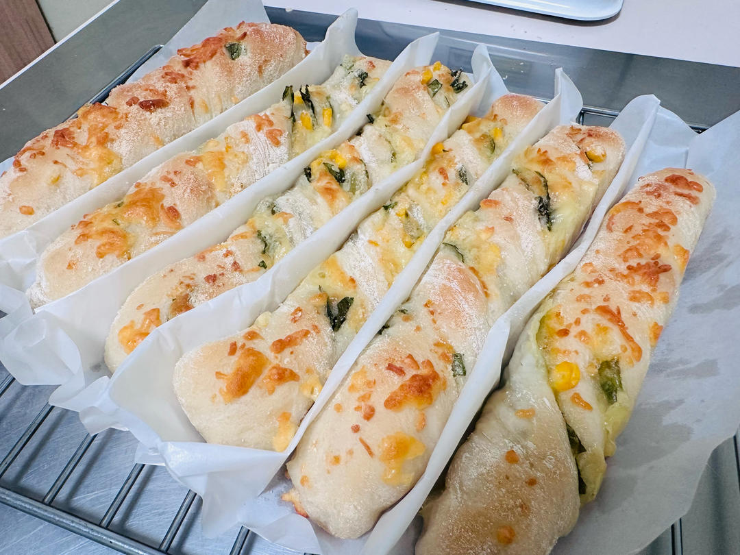 免揉面的全麦恰巴塔扭扭棒