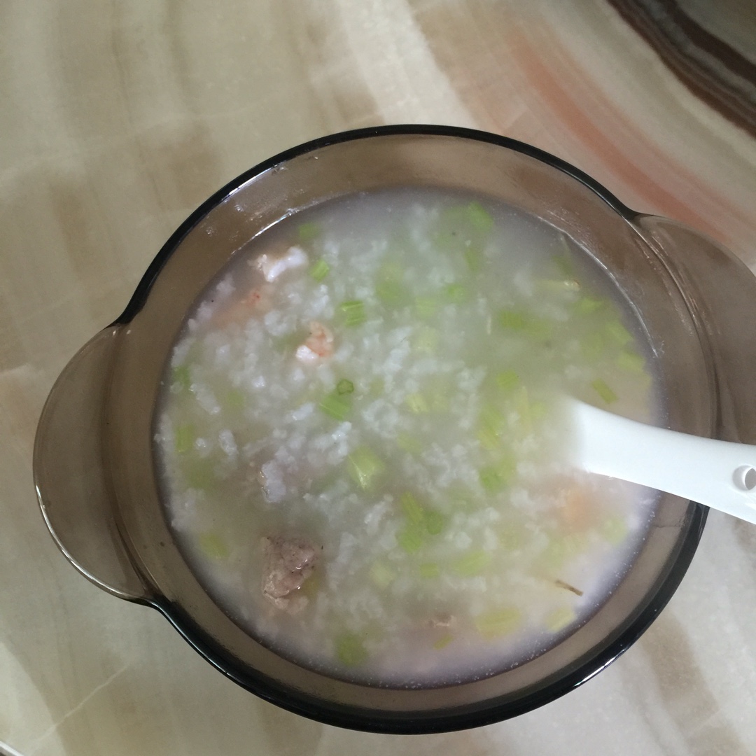 鲜虾香芹粥