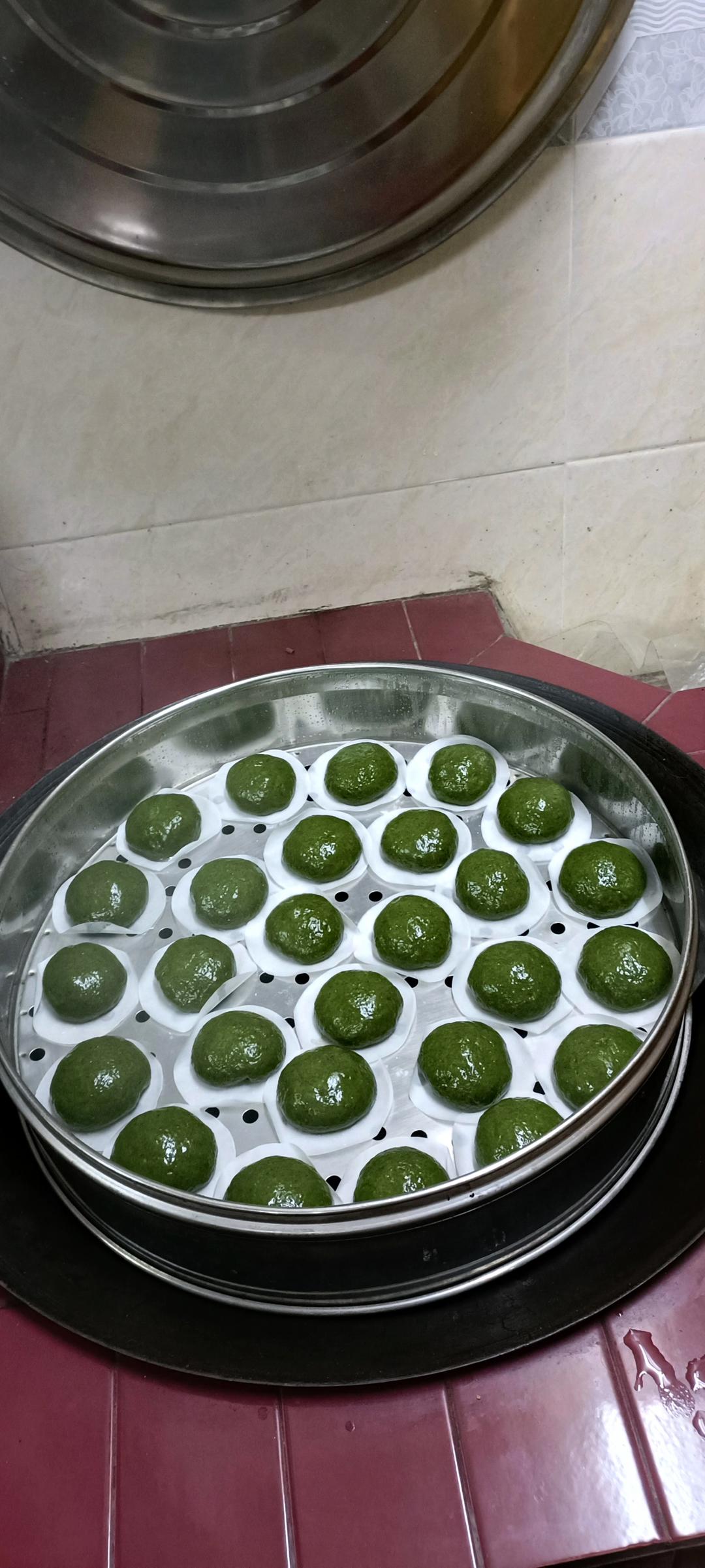 传统浓郁艾草香的艾糍