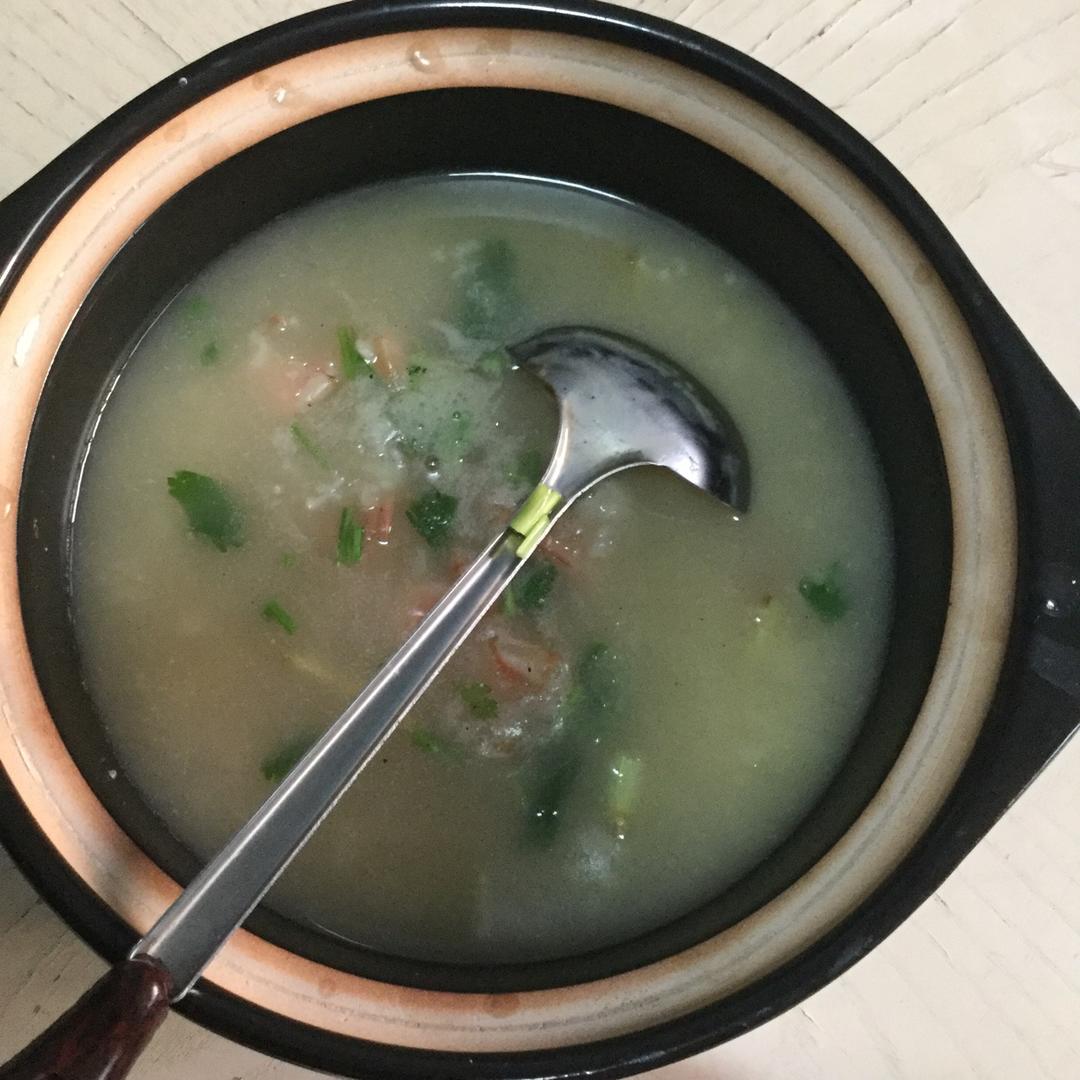 鲜虾砂锅粥