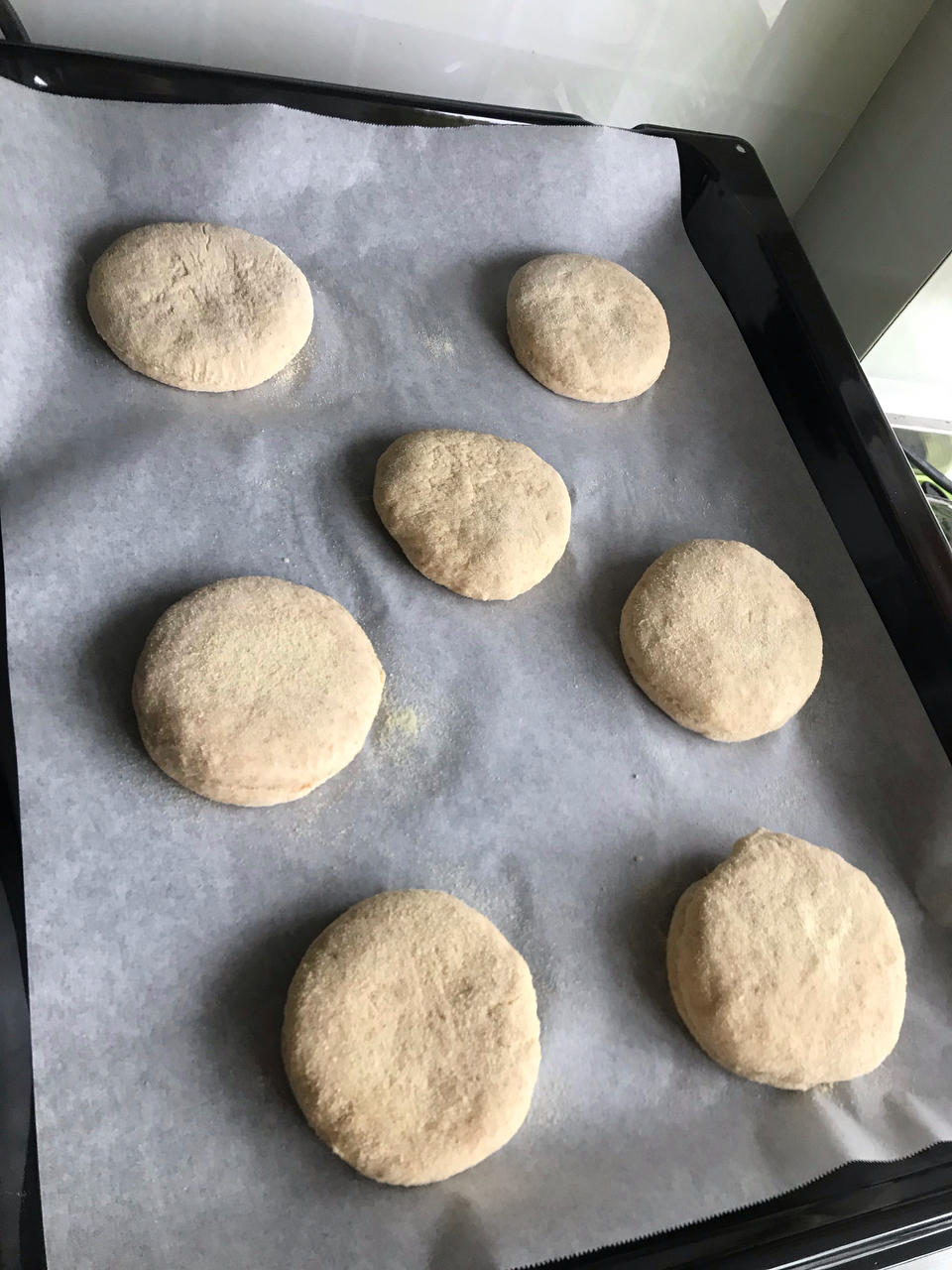 无油无糖全麦英式马芬/英式松饼