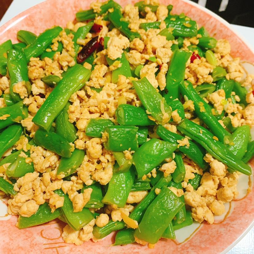 四季豆炒肉末