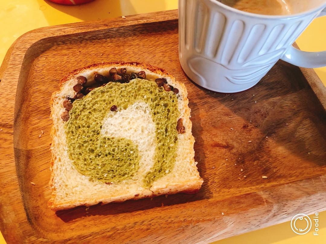 最正宗的日式抹茶红豆吐司