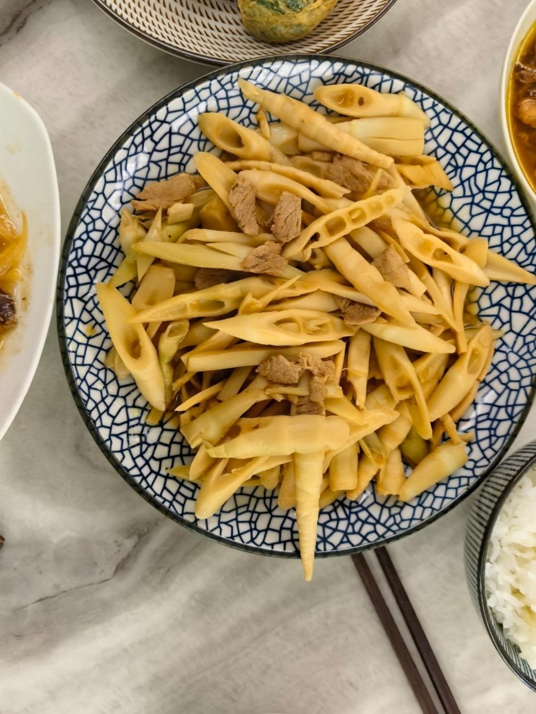 肉炒笋尖
