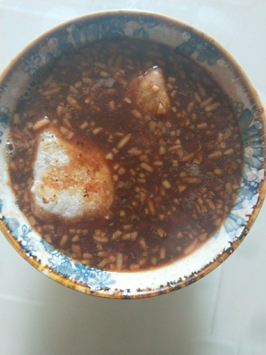 烤年糕红豆汤