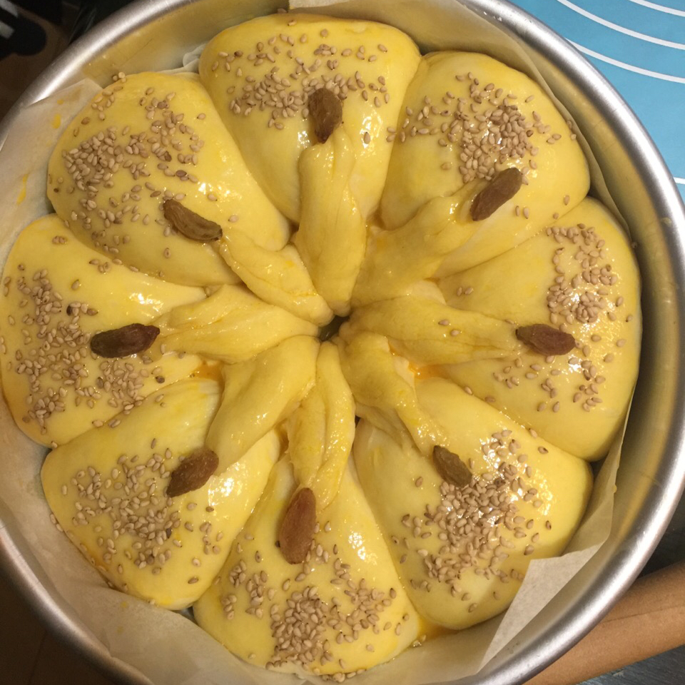 皇冠花朵面包（面包机版和面）