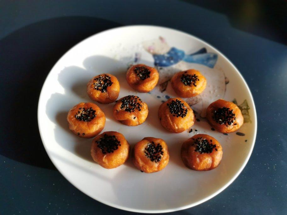 “南瓜芝麻球”聚餐必做小点心