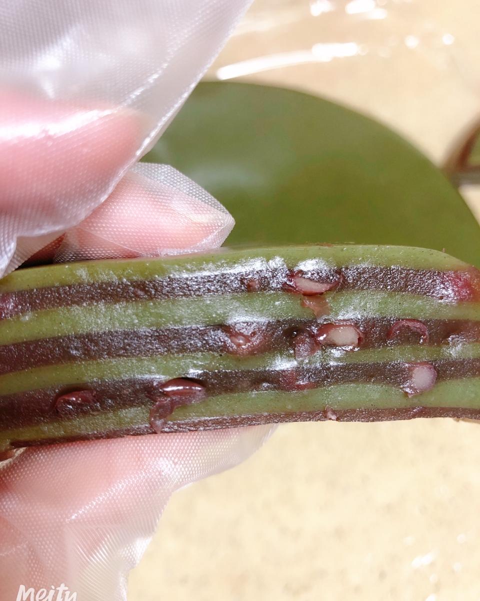 抹茶红豆千层马蹄糕