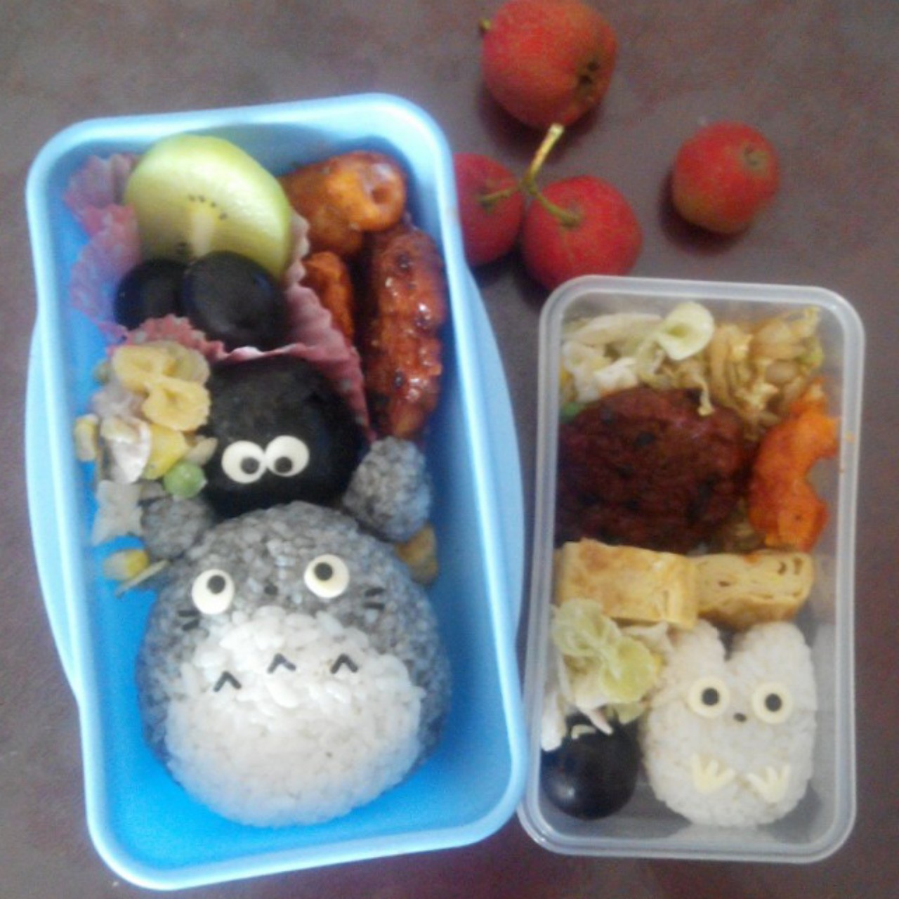 龙猫和煤球精灵饭团