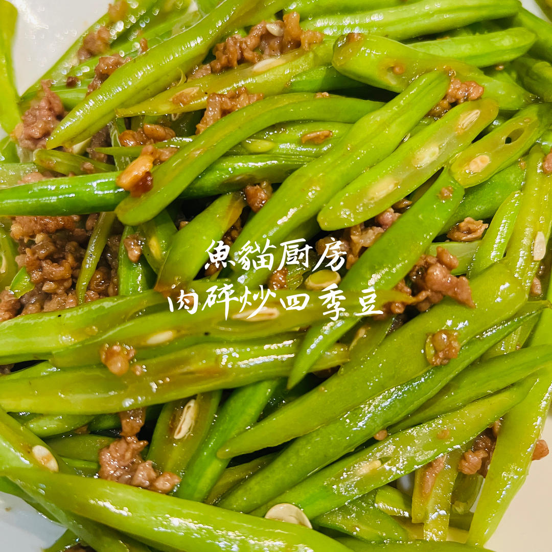 简单易做家常菜「肉碎四季豆」