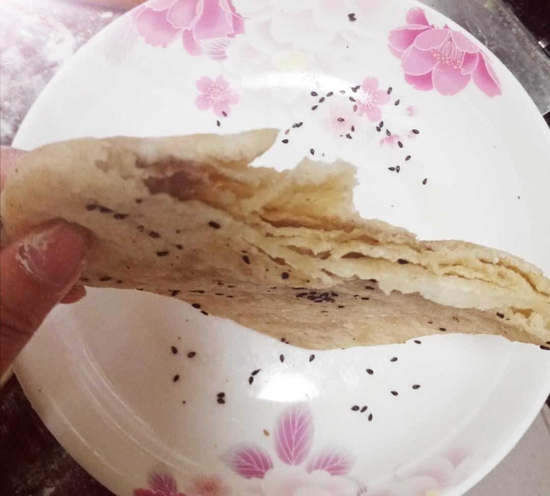 不调油酥不发面（视频）柔软多层的家常烙饼㊙️千层饼