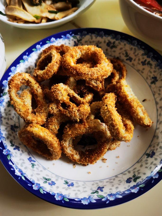 炸鱿鱼圈（空气炸锅版）