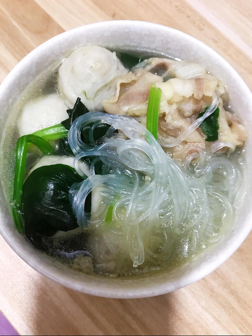 菠菜羊肉粉丝汤