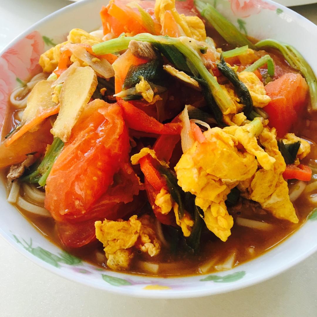 (外婆真传)西红柿打卤面