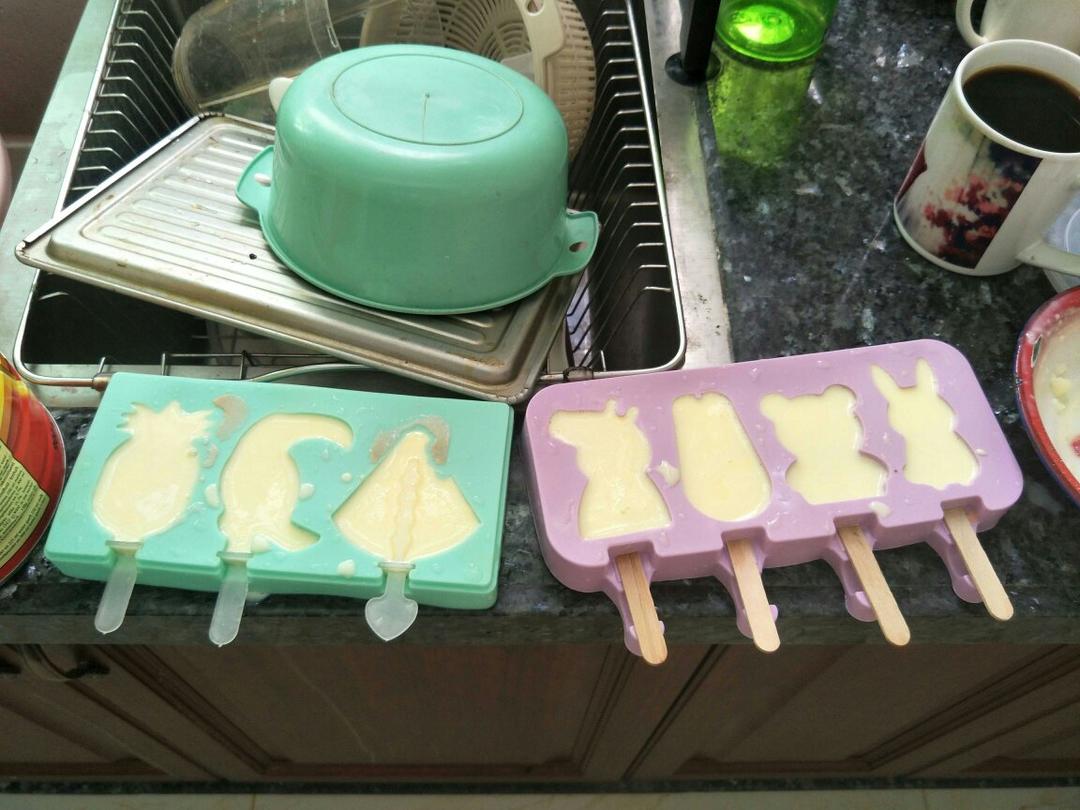 (无冰渣，消耗淡奶油)的西瓜雪糕