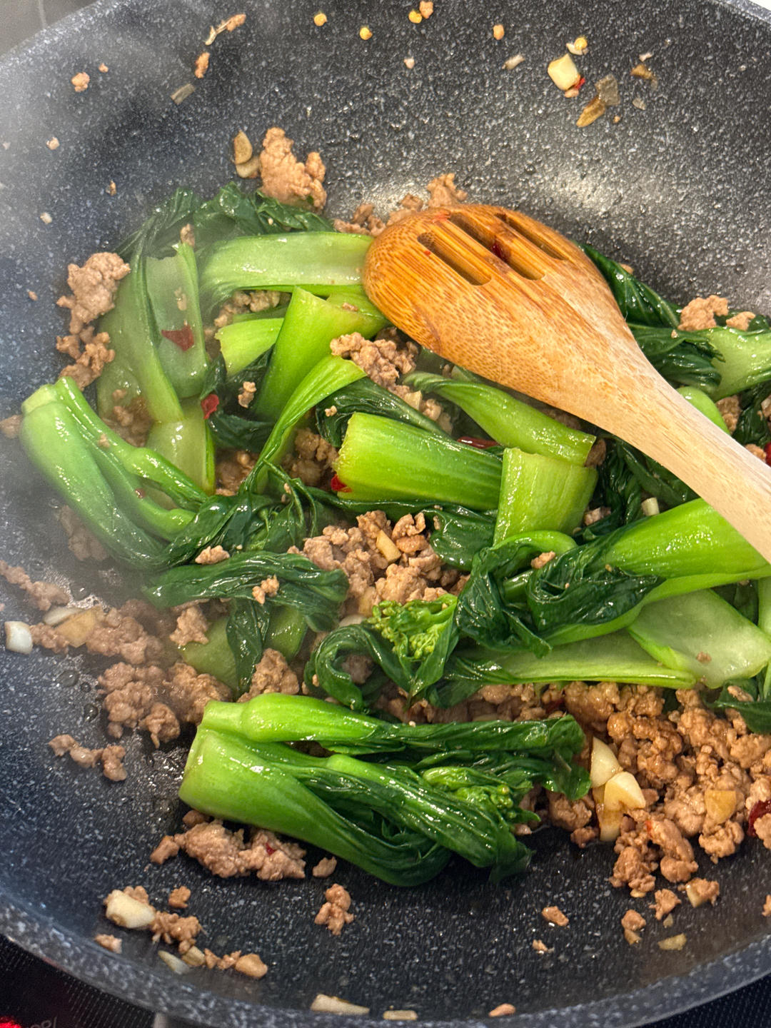 肉末青菜