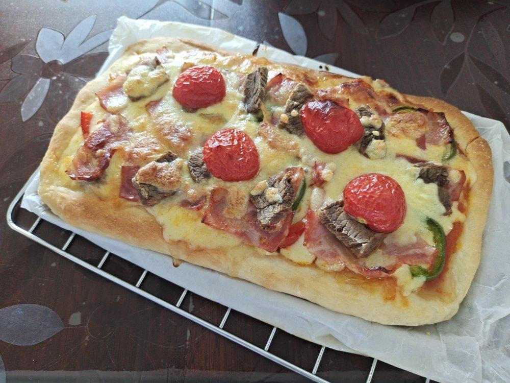 详细配方 节日必备巨大的12寸超豪华至尊披萨（厚底）