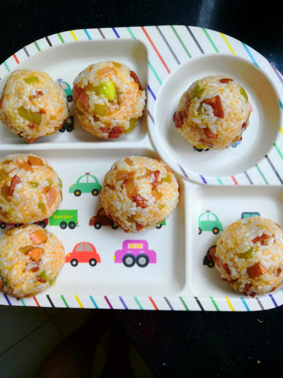 小盆友超爱的肉松饭团子