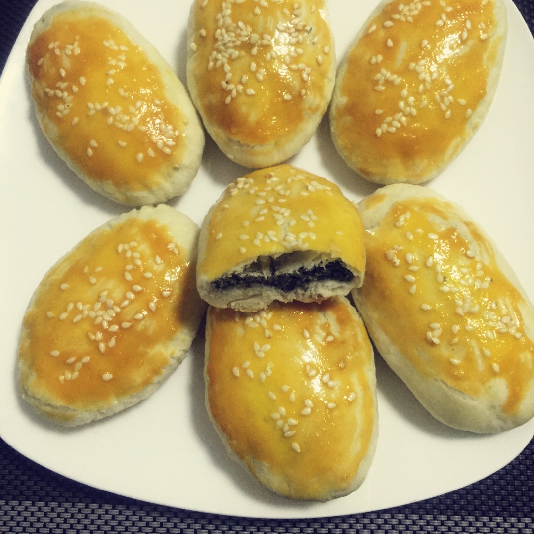 芝麻椒盐牛舌饼（北京小吃）